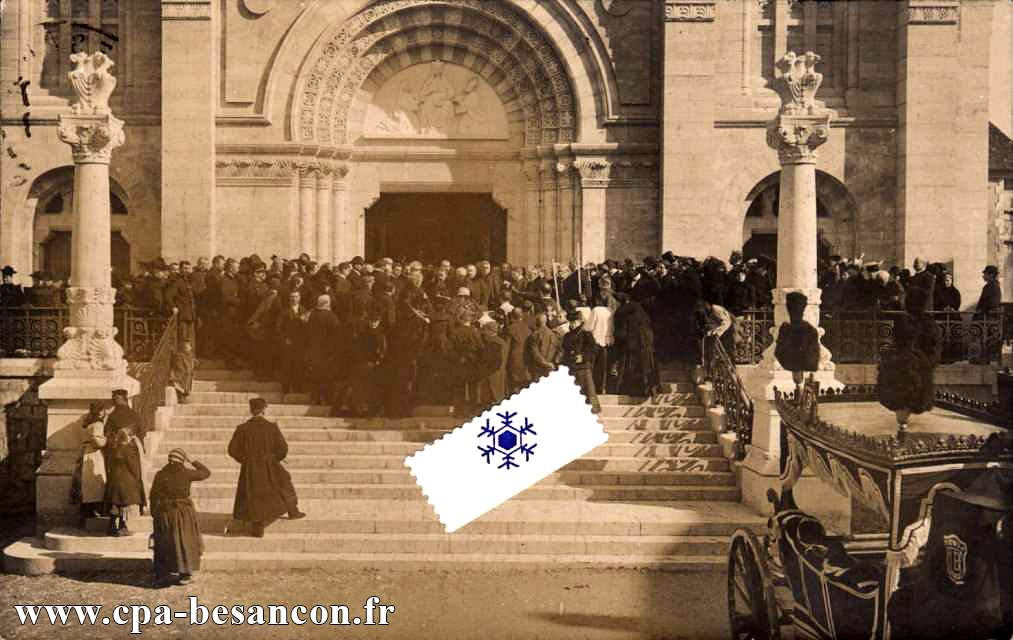 BESANÇON - Basilique St Ferjeux - Obsèques de Just Becquet, le 28 Février 1907